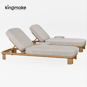 Yüksek Kaliteli Havuz Kenarı Şezlong Ahşap Veranda Bahçe Mobilyası Güneşlenme Yatağı Dış Mekan Plaj Şezlongu - Product Image 6