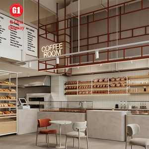 เคาน์เตอร์โชว์ขนมร้านอาหารสมัยใหม่ ร้านเบเกอรี่ ทำจากไม้และกระจกเป็นมิตรกับสิ่งแวดล้อม ปรับแต่งขนาด/สีได้ ดีไซน์คุณภาพสูง - Product Image 4
