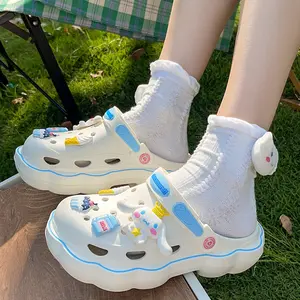 최고 판매 여름 Kulomi 슬리퍼 액세서리 신발 버클 장식 어린이 파티 선물 사랑스러운 3D 만화 DIY 스포츠 신발