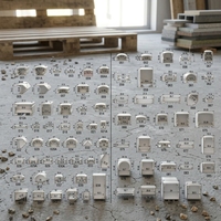 Profil d'extrusion en aluminium série 6000 LS-108 le canal de diffuseur de LED 50*35mm coupant 1m 3m éclairage ROHS d'armoire de cuisine
