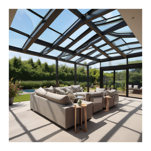 الألومنيوم الحديث في الهواء الطلق إضافة مزدوجة الزجاج أشعة الشمس كوخ حديقة الشتاء غرفة قائمة بذاتها أربعة مواسم تمديد الشمس - Product Image 6