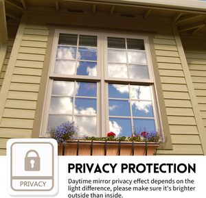 KESPEN <strong>Window</strong> <strong>Privacy</strong> Film One Way Daytime <strong>Privacy</strong> Static Cling Sun Blocking Anti UV Reflective Vinyl Tint 78 in Home Office - Product Image 3