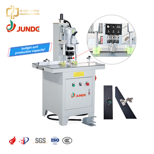 JUNDE Factory 1.5KW Aluminum Pneumatic Hinge <b>Drilling</b> Machine 3 Drill Spindles 35mm Diameter 60mm Depth 2870rpm - Product Image 1