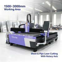 Machine de découpe laser CNC 2 en 1 pour tôles et tubes, 1,5 kW, 2 kW, 3 kW, 6 kW, 12 kW, machine de découpe haute vitesse