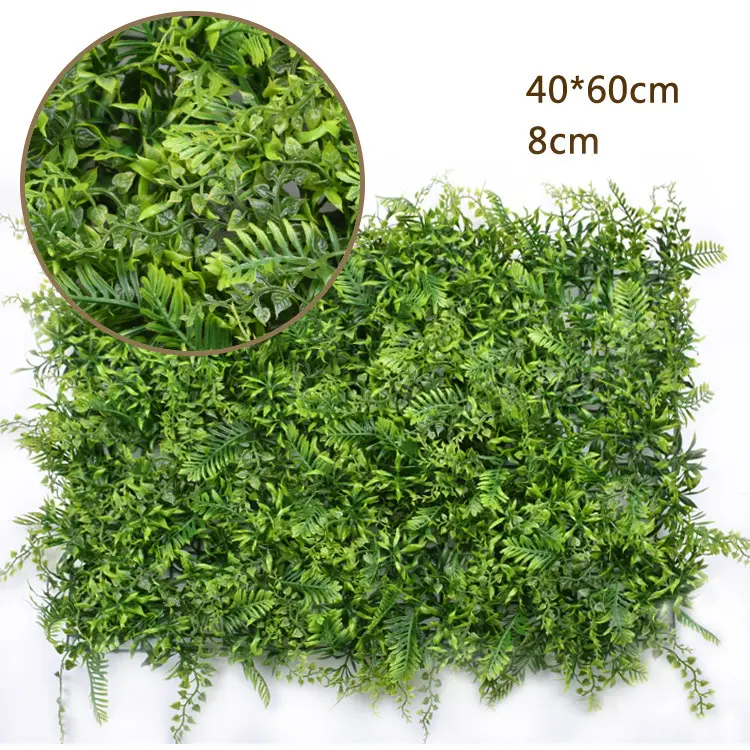 Artificial Sun Protection Anti-Uv Lawn Green Wall Decoration Plant Plastic Decoration Fake Simulation Plant Lawn