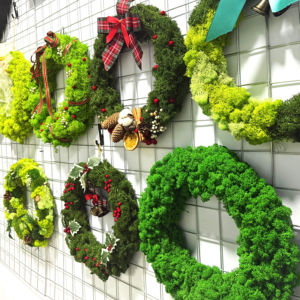 Custom Christmas Preserved <strong>Moss</strong> <strong>Wreath</strong> for Front Door Hanging Decor Festival Atmosphere Large <strong>Wreaths</strong> for Wall <strong>Moss</strong> Art Design - Product Image 2