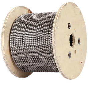 Câble métallique traité thermiquement SS 316 7x7 (noyau de 2,5 mm + revêtement en nylon de 0,5 mm) Total-3 mm Marque Yunhe - Product Image 2