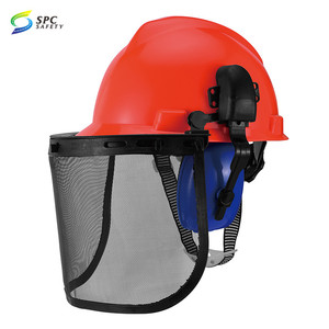 Equipo <span class=keywords><strong>de</strong></span> Protección para la Cabeza, Protector Facial <span class=keywords><strong>de</strong></span> Malla, Orejeras, <span class=keywords><strong>Casco</strong></span> <span class=keywords><strong>de</strong></span> Seguridad para Motosierra y Desbrozadora, Venta Caliente - Product Image 4