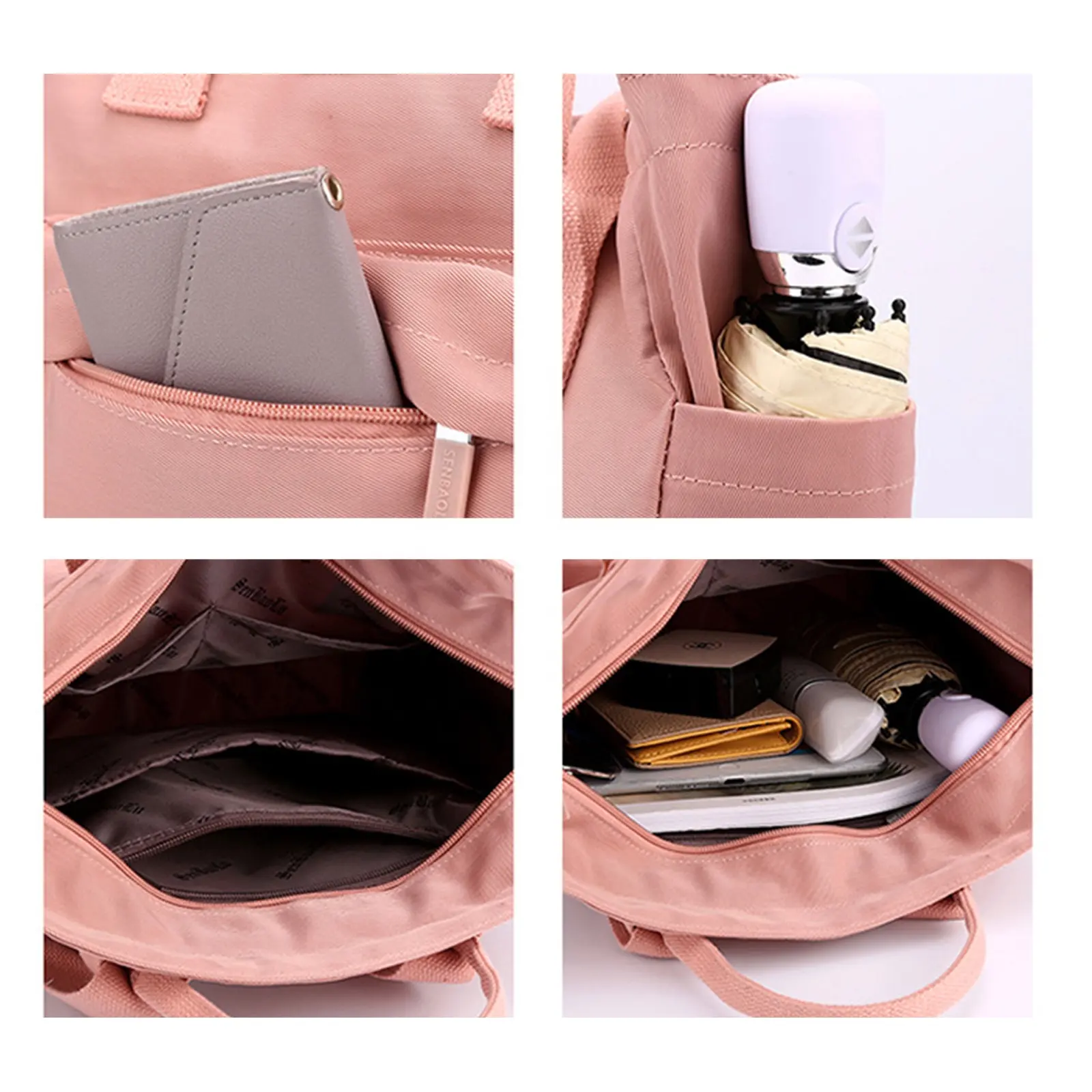Borsa a tracolla multifunzione da donna con tendenza impermeabile in nylon borsa casual zaino all-in-one borsetta