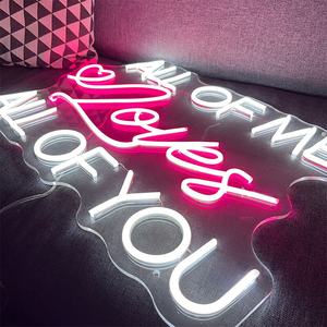Festa di matrimonio al neon segno di business logo luce tutto di me ama tutti voi muro personalizzato festa led luce verso l'alto segno per la decorazione di eventi - Product Image 5
