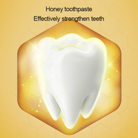 Dentifrice de nettoyage des dents, avec miel OEM, soin d'émail et de renforcement des dents, vente en gros, ml