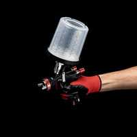 Pot de peinture en aérosol pour réparation de carrosserie avec système de mesure graduée précise et revêtement intérieur
