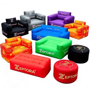 Muebles Inflables Personalizados, Sofá Inflable Hermético con Taburete Otomano para Ferias Comerciales, Eventos en la Playa, Activación de Marca, Exhibiciones - Product Image 1