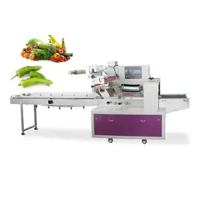 Automatic Cling Film Vegetable Sealing food tray wrap machine Packaging Machine for potato/chicken breast/mushroom