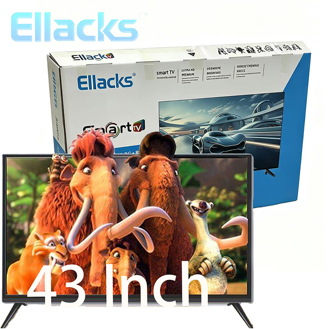 43-INCH Factory Wholesale 4K/2K FHD Smart WIFI TV Android Goole LED DVB T2 Television Explosion-Proof LCD TV for Hotel & Family