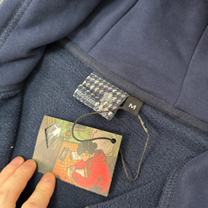 <span class=keywords><strong>Felpa</strong></span> con Cappuccio DER da <span class=keywords><strong>Uomo</strong></span>, Grafica Ricamata Pesante, Blu <span class=keywords><strong>Oversize</strong></span>, con Zip, Pullover DERSCHUTZE - Product Image 5