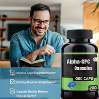 VitaSpring OEM Suppléments de santé 500mg Alpha-GPC L Théanine Alpha GPC Capsule pour la santé du cerveau