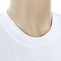 Vente en gros de publicité promotionnelle 95% coton 5% Spandex T-shirts imprimés par sublimation personnalisés blancs en vrac