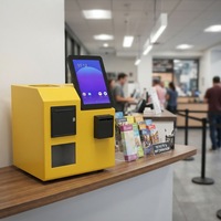 Kiosque de dépôt de pièces de monnaie Jinrui JR-500 à haute vitesse, multi-langues, avec fonction de recyclage de pièces et préréglages, pour écoles, certifié usine