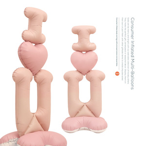3D <span class=keywords><strong>de</strong></span> pie AMOR Globo Grande Macaron Color Día <span class=keywords><strong>de</strong></span> San Valentín Confesión Globos <span class=keywords><strong>de</strong></span> dibujos animados Globos <span class=keywords><strong>de</strong></span> <span class=keywords><strong>boda</strong></span> - Product Image 3