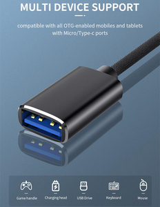 Câble adaptateur <span class=keywords><strong>USB</strong></span> <span class=keywords><strong>2</strong></span>.0 OTG, adaptateur Type-C, convertisseur d'interface <span class=keywords><strong>Micro</strong></span> <span class=keywords><strong>USB</strong></span> vers <span class=keywords><strong>USB</strong></span> 3.0, câble <span class=keywords><strong>USB</strong></span> <span class=keywords><strong>2</strong></span> en 1 pour téléphone Android, tressage en nylon - Product Image 5