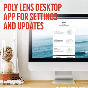 Nouveau en stock : Poly Sync 40 – Système de visioconférence Polycom avec haut-parleur de conférence sans fil – Certificat d'origine Poly - Product Image 6