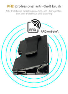 Новейший ультратонкий минималистичный кошелек с ЧПУ для денег, алюминиевый RFID блокирующий тонкий держатель для кредитных карт, мужской металлический кошелек из углеродного волокна - Product Image 4