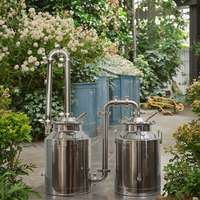 Professionnel 30L 50L Distillateur d'Huiles Essentielles en Acier Inoxydable Équipement de Distillation à Vapeur pour Lavande, Menthe Poivrée, Rose