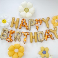 Bannière Joyeux Anniversaire Multicolore en Forme de Guirlande de Ballons Alphabet en Aluminium de 14 Pouces, 13 Pièces, Certifiée Sedex, Marque TJ, Vente en Gros