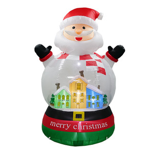 Modèle gonflable de Père Noël 2026 avec lumières colorées, ornement de Noël gonflable - Product Image 5