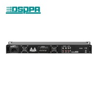 Amplificateur de puissance commercial de classe D Amplificateur mélangeur 1U 1500W avec 2 entrées MIC et 2 entrées AUX