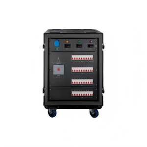 48-Way 16A Industrial Power Distribution Box with 400A Input & Dual Voltage Meters Stage power distribution box - Product Image 5