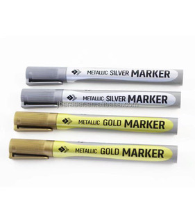 Marqueur permanent métallique argenté et doré en gros pour la promotion - Product Image 1