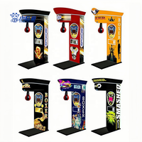Machine de Boxe d'Arcade à Monnayeur Kits de Jeu Cible de Boxe Sac de Frappe Équipement d'Entraînement Machine de Boxe Musicale Électronique à Récompenses