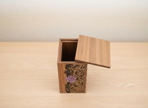 Ready to Sale Wooden Cremation Urn with Floral Design Handcrafted Decorative <b>Memorial</b> Urn <b>Box</b> For Human Ash - Product Image 3