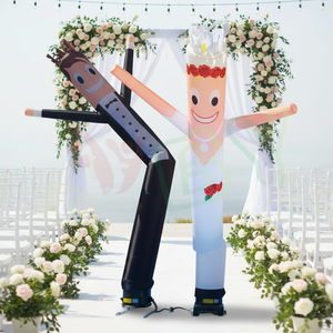 Bailarina inflable divertida del aire del cielo de las ondas, <span class=keywords><strong>precio</strong></span> al por mayor de fábrica, bailarina de aire inflable con soplador para mayoristas - Product Image 3