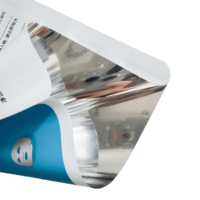 Sachets d'emballage cosmétique personnalisés en plastique mat Mylar pour masques faciaux, scellés sur 3 côtés, pochettes d'emballage cosmétique pour le visage