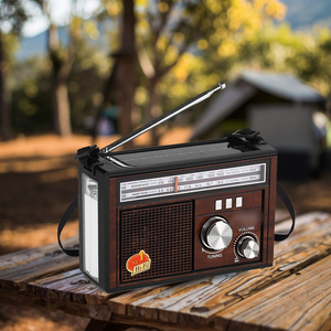 Radio portable multifonctionnelle à énergie solaire 3 bandes AM FM SW avec lampe torche LED, lecteur MP3 USB et haut-parleur intégré - Product Image 4