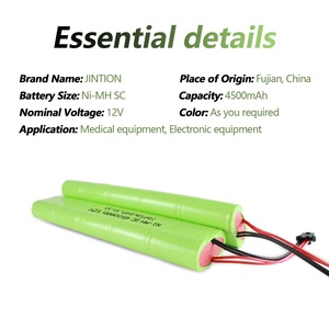 Tùy chỉnh Nickel kim loại Hydride <span class=keywords><strong>12V</strong></span> SC <span class=keywords><strong>4500mAh</strong></span> sạc <span class=keywords><strong>NiMH</strong></span> Pin cho đồ chơi điều khiển từ xa xe - Product Image 3