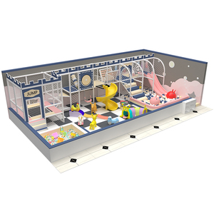 Aire de jeux intérieure sur le thème du château, style princesse, toboggan en spirale, ensemble d'escalade, parc de rêve pour filles, centre commercial - Product Image 2