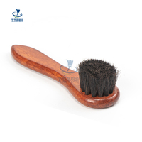 Brosse de nettoyage souple pour chaussures, universelle, en bois naturel, en crin de cheval, légère, durable, écologique, de haute qualité
