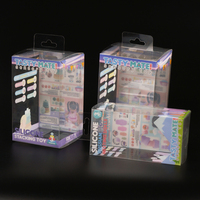 Boîte en plastique PVC PET transparente personnalisée, emballage pliable, boîtes en plastique