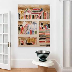 Peinture sur toile décorative de grande taille pour <span class=keywords><strong>salon</strong></span>, art paysager moderne haut de gamme, pour entrée, hall d'entrée, à suspendre verticalement au-dessus du canapé - Product Image 3