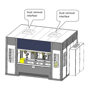 Sei assi e quattro stazioni 4 manipolatori macchina di lucidatura Cnc per lucidatura automatica quattro pezzi in una sola volta - Product Image 3