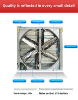Ventilateur d'extraction mural, ventilateur à persiennes, ventilateur push-pull, ventilateur pour volailles, cadre de ventilateur d'extraction mural durable