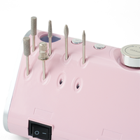 Ponceuse à ongles électrique professionnelle personnalisable avec pédale, moteur brossé 35000 tr/min, puissante, avec embouts de ponçage