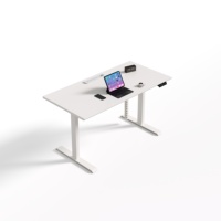 Bureau d'ordinateur de bureau assis-debout réglable en hauteur électrique personnalisé pour la maison pour le travail à domicile