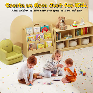 Étagère à livres Montessori à 3 niveaux, bibliothèque en bois pour enfants, organisateur <span class=keywords><strong>de</strong></span> livres pour tout-petits, garderie, crèche - Product Image 3