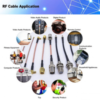 Kabel Pigtail SMA Female ke UFL RF1.13 yang Dapat Disesuaikan, Polarisasi Vertikal, Tahan Air, Jumper Koaksial RF untuk Router WiFi Modul GPS