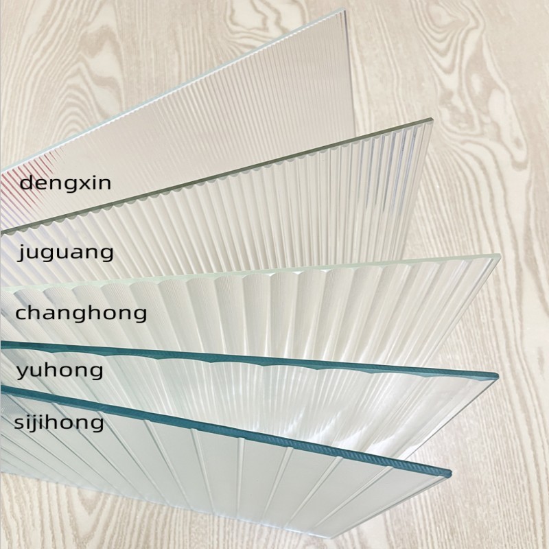 Glass Embossed Art Designed Moru Fluted